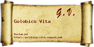 Golobics Vita névjegykártya